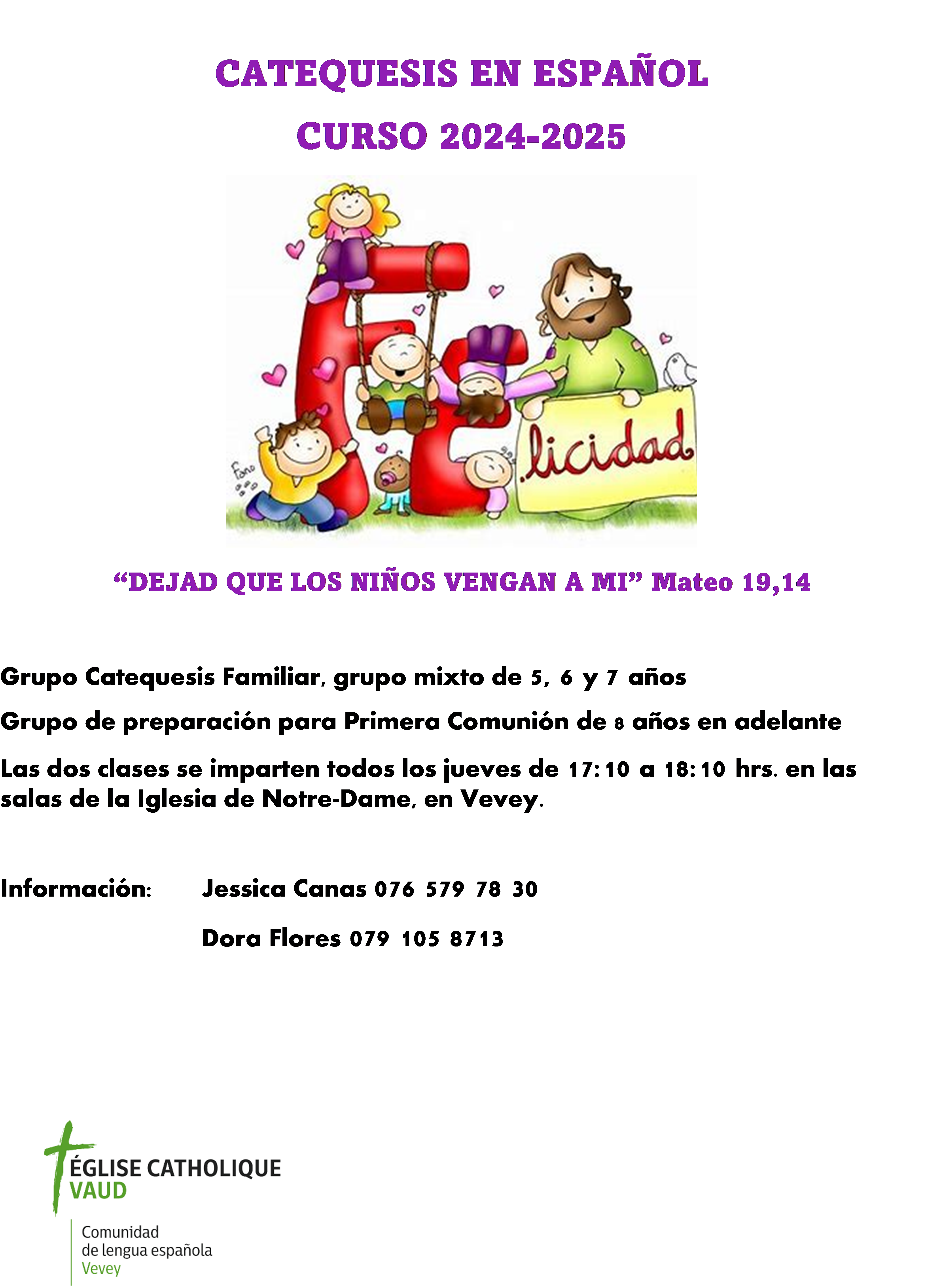 Catéchèse 2024 - 2025 en espagnol