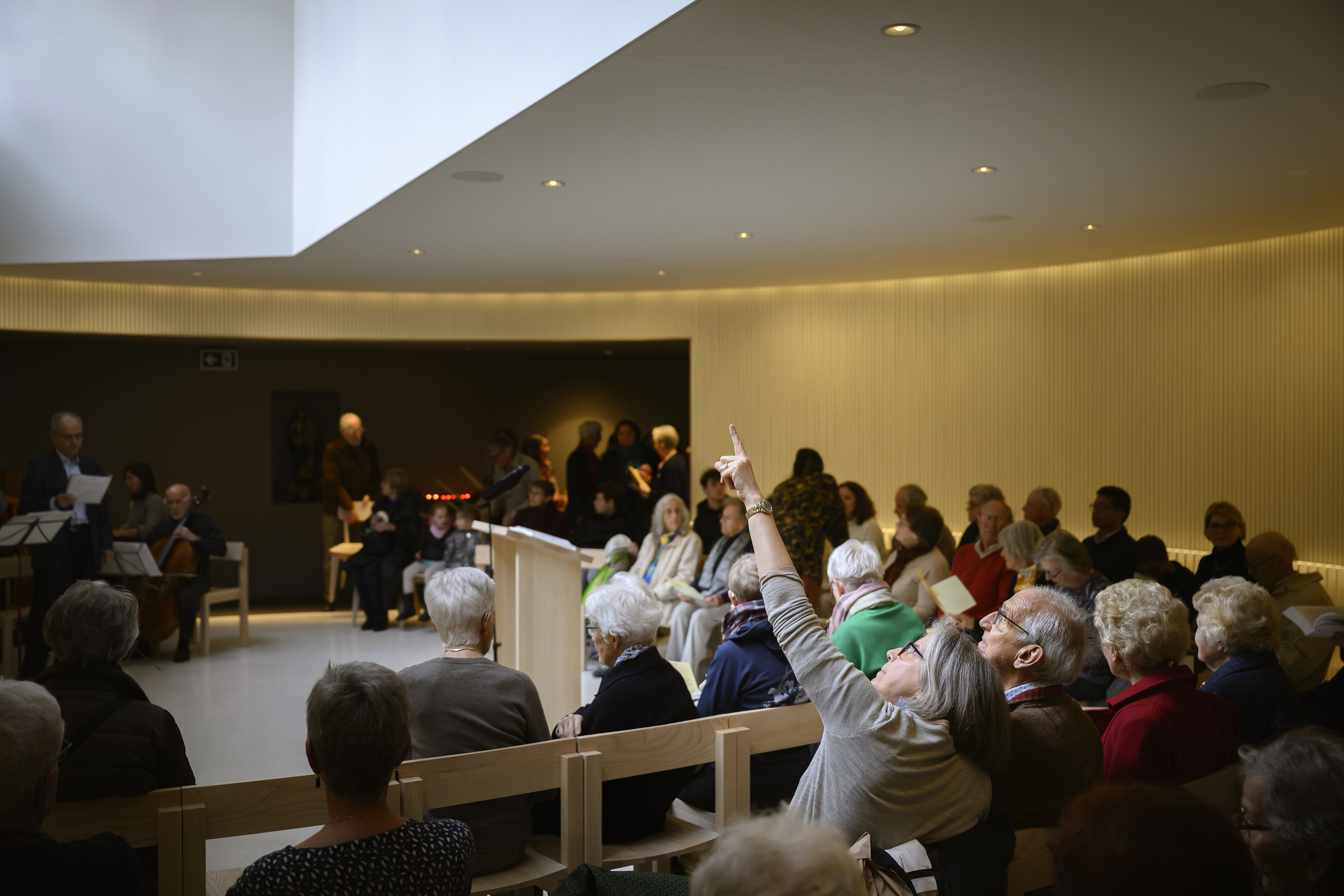 Inauguration de l'Espace Maurice Zundel à Lausanne, dimanche 21 avril 2024. (© Gabriel Monnet)