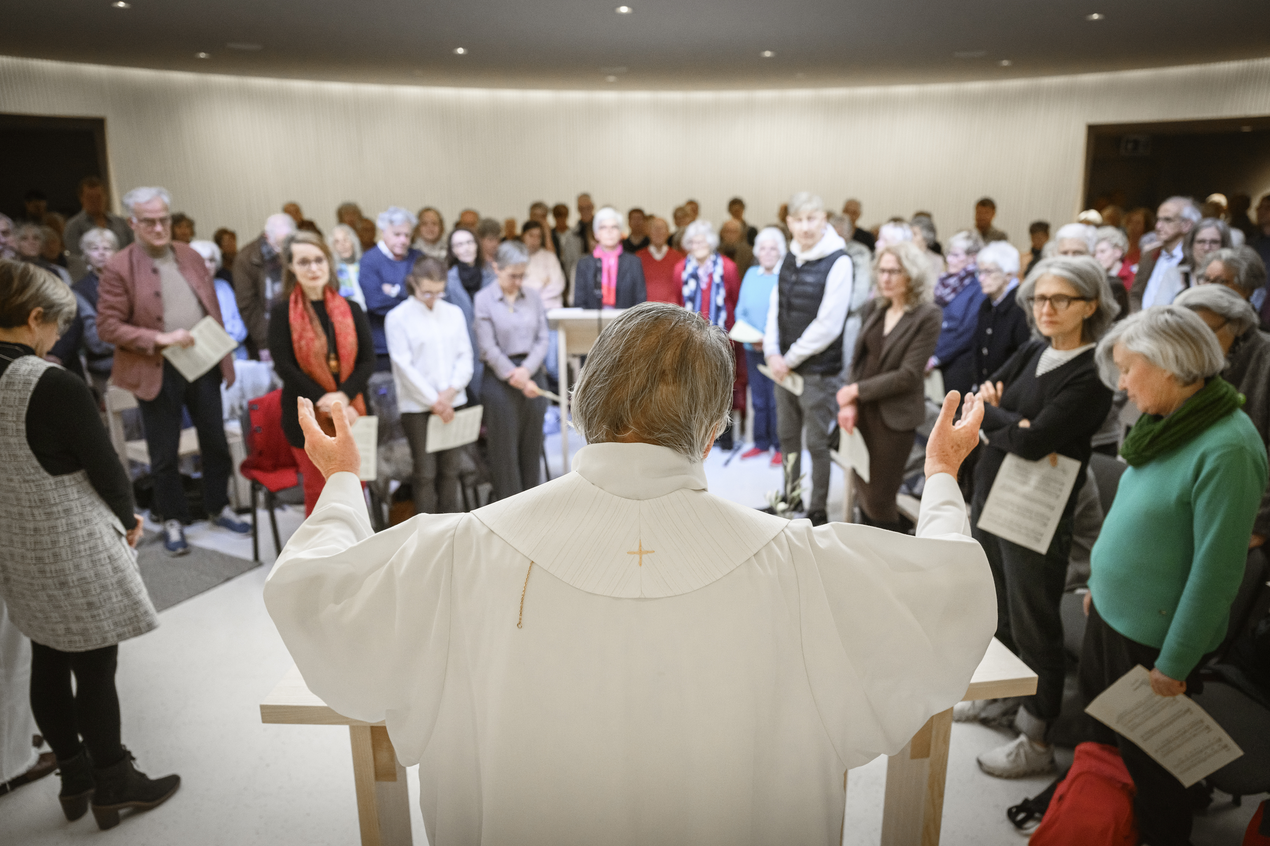 Inauguration de l'Espace Maurice Zundel à Lausanne, dimanche 21 avril 2024. (© Gabriel Monnet)