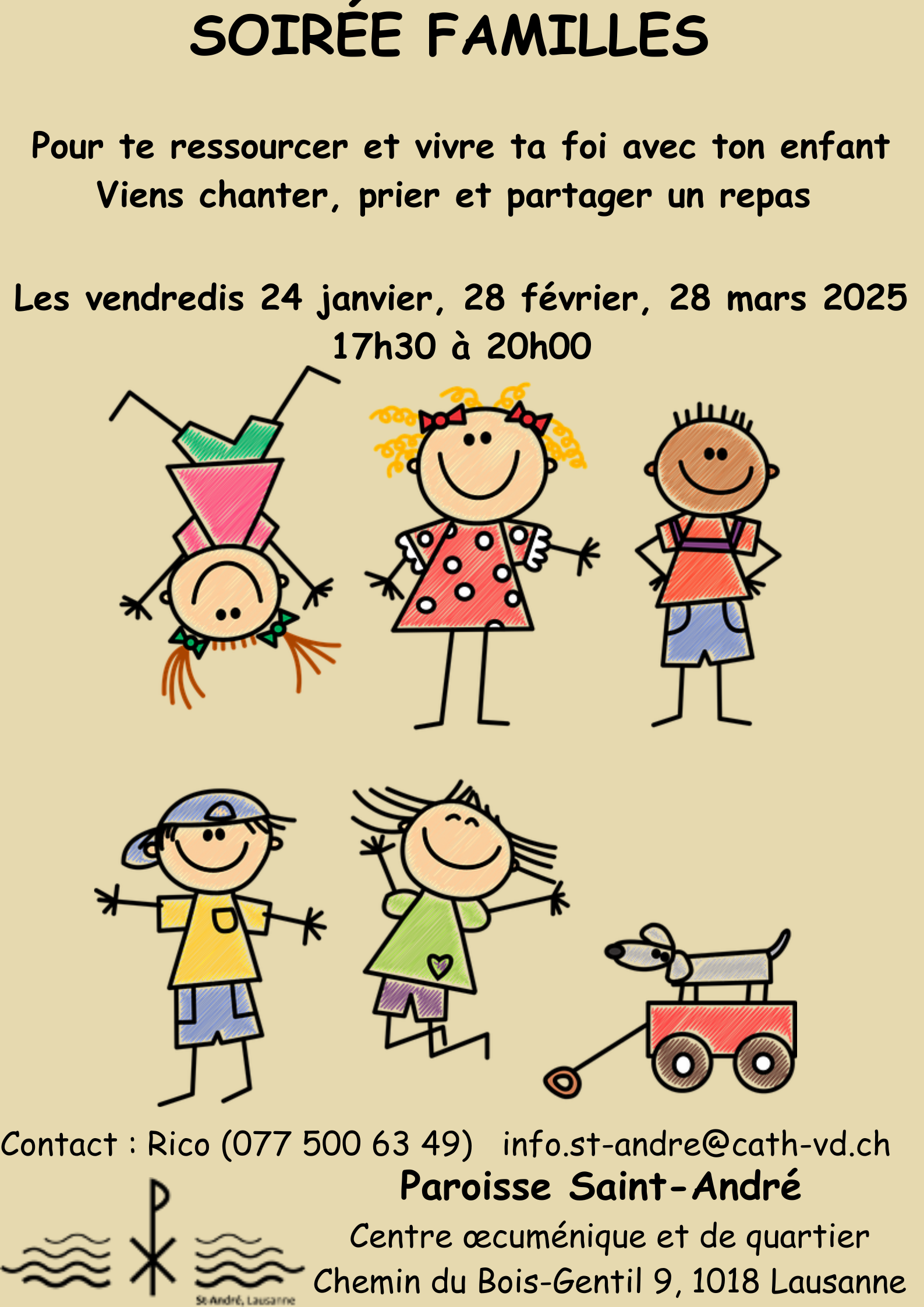 Soirée familles St-André (affiche)